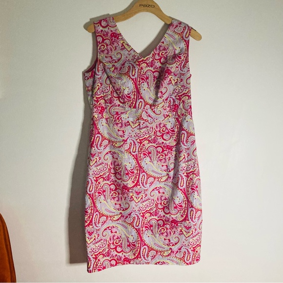Yaly couture size large pink floral lined dress - Picture 4 of 6